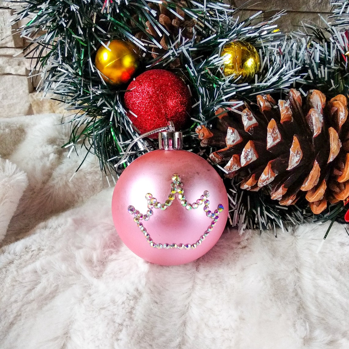 COVID Christmas Ornament 2020 Christmas rhinestones Etsy
