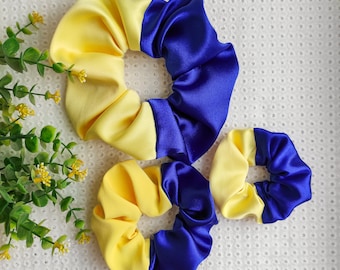 Ukraine hair, Blue and yellow scrunchies, Ukrainian flag scrunchies, Scrunchie hair ties ukraine flag colors, Ukraine  flag