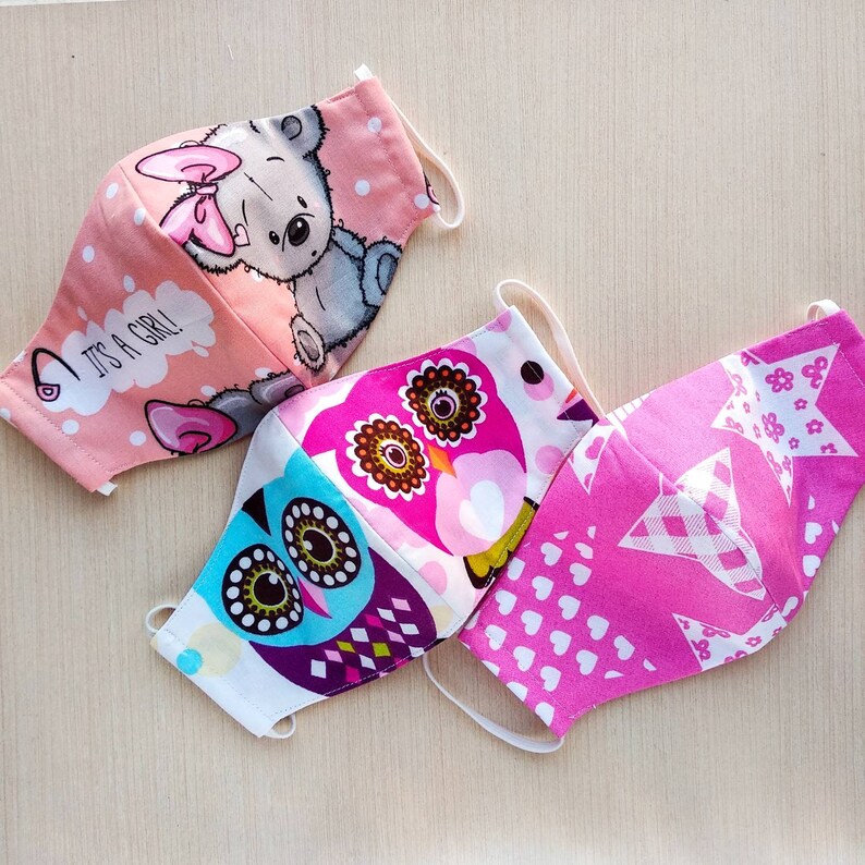 Kids Face Mask with filter pocket Toddler face mask Face Etsy