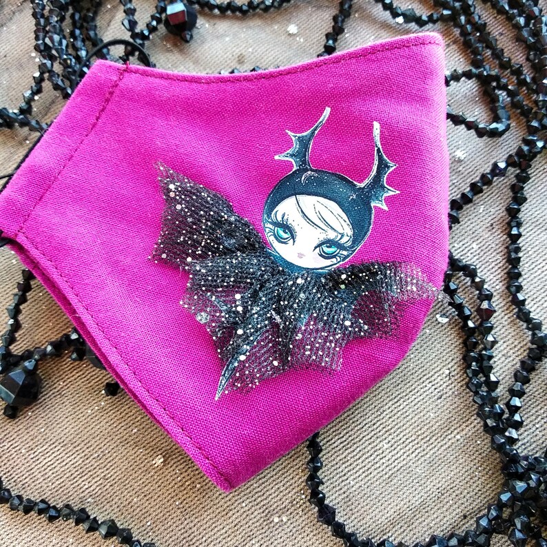 Bat Halloween kids face mask Halloween Face Mask Toddler Etsy