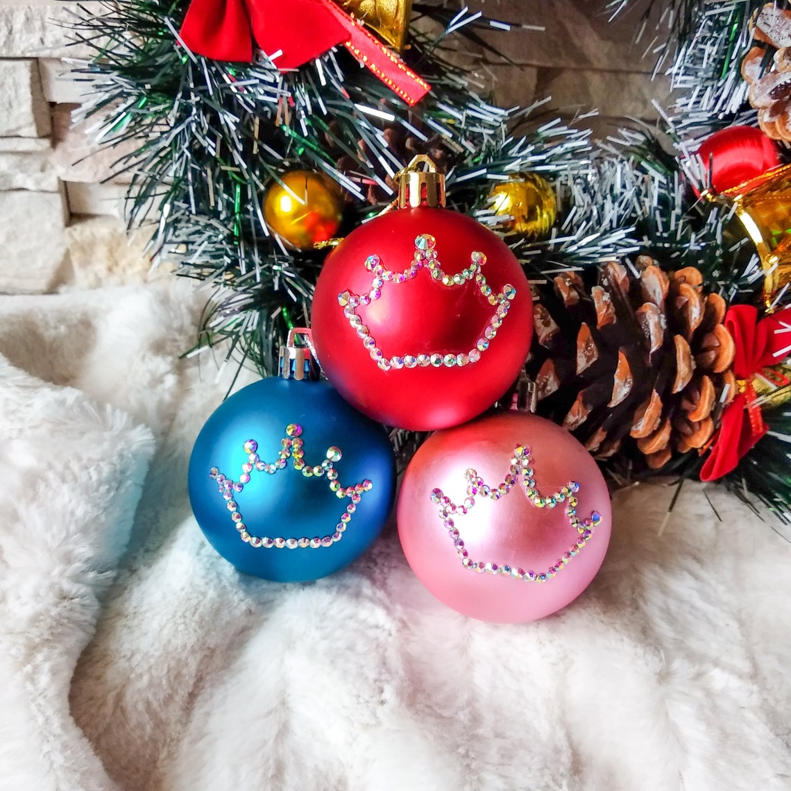 COVID Christmas Ornament 2020 Christmas rhinestones Etsy