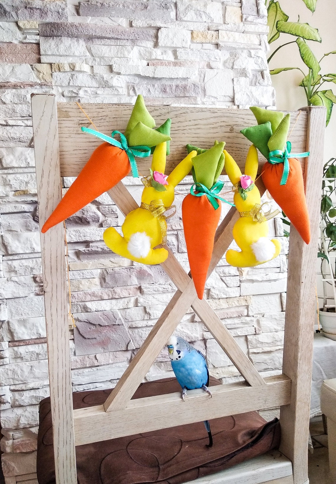 Bunny and carrot garland easter garland bunny garland  etsy