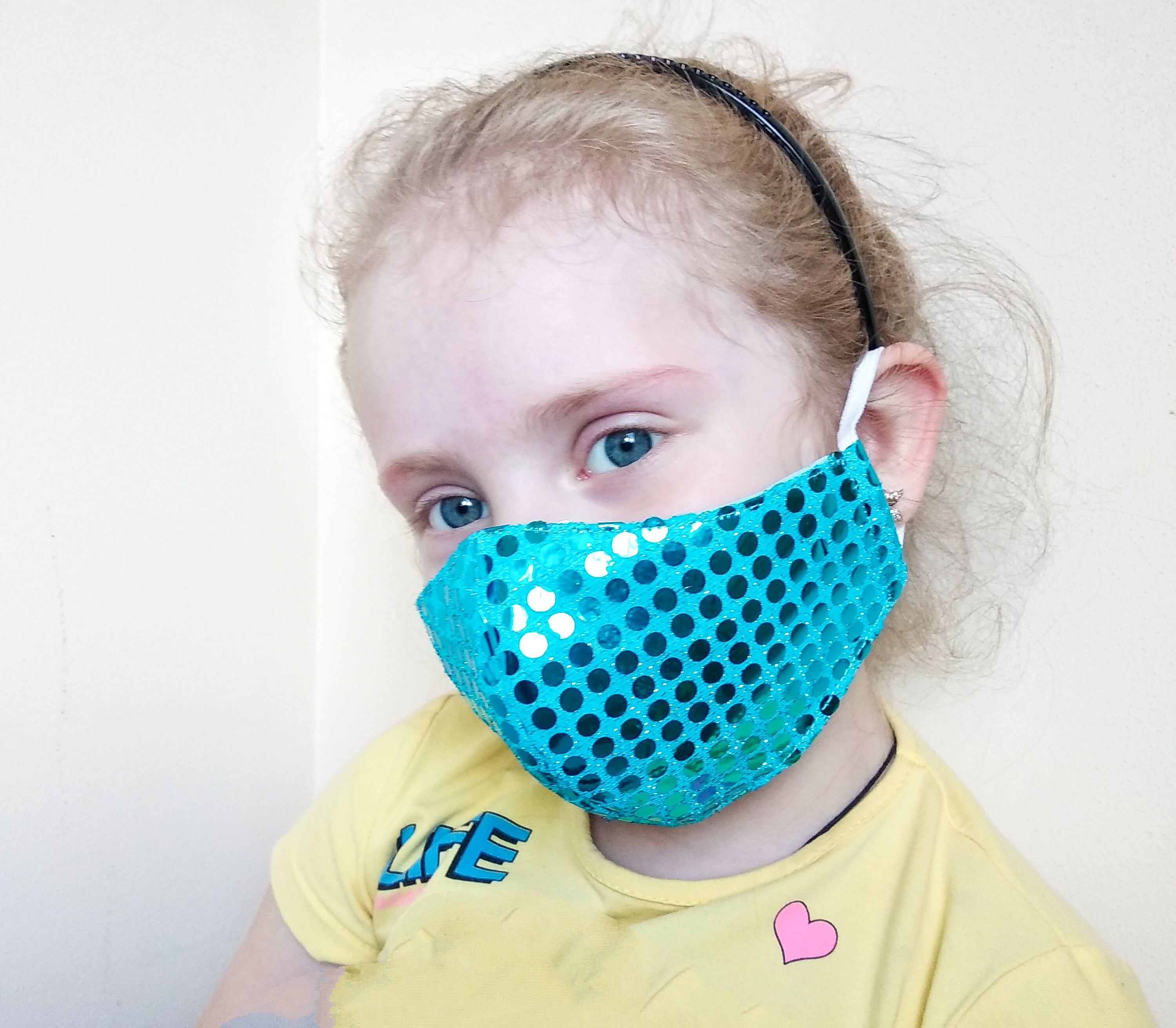 Mask for kids sparkly Kids glitter face mask Sparkle face Etsy