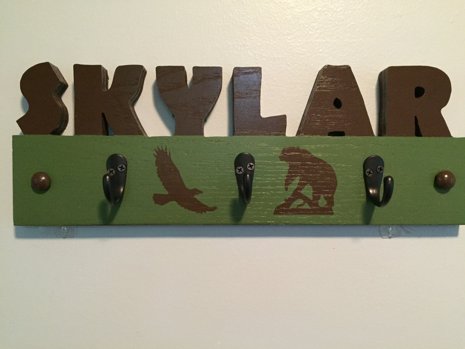 Personalized Kids Coat Rack name Kids Room Decor Wood Coat Etsy