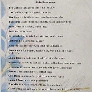 Color description