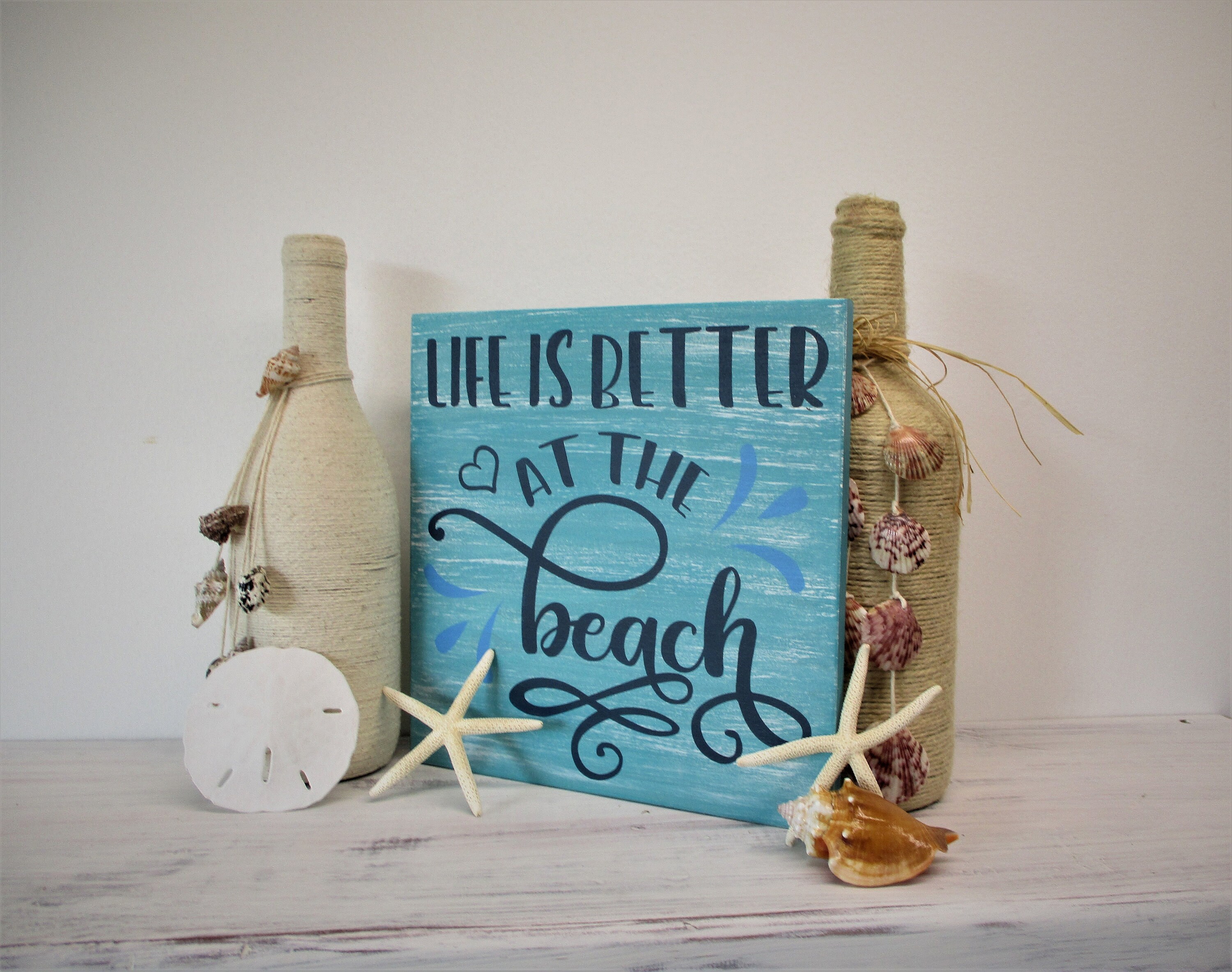 Life is Better at the Beach Wooden Signs With Quote Beach | Etsy