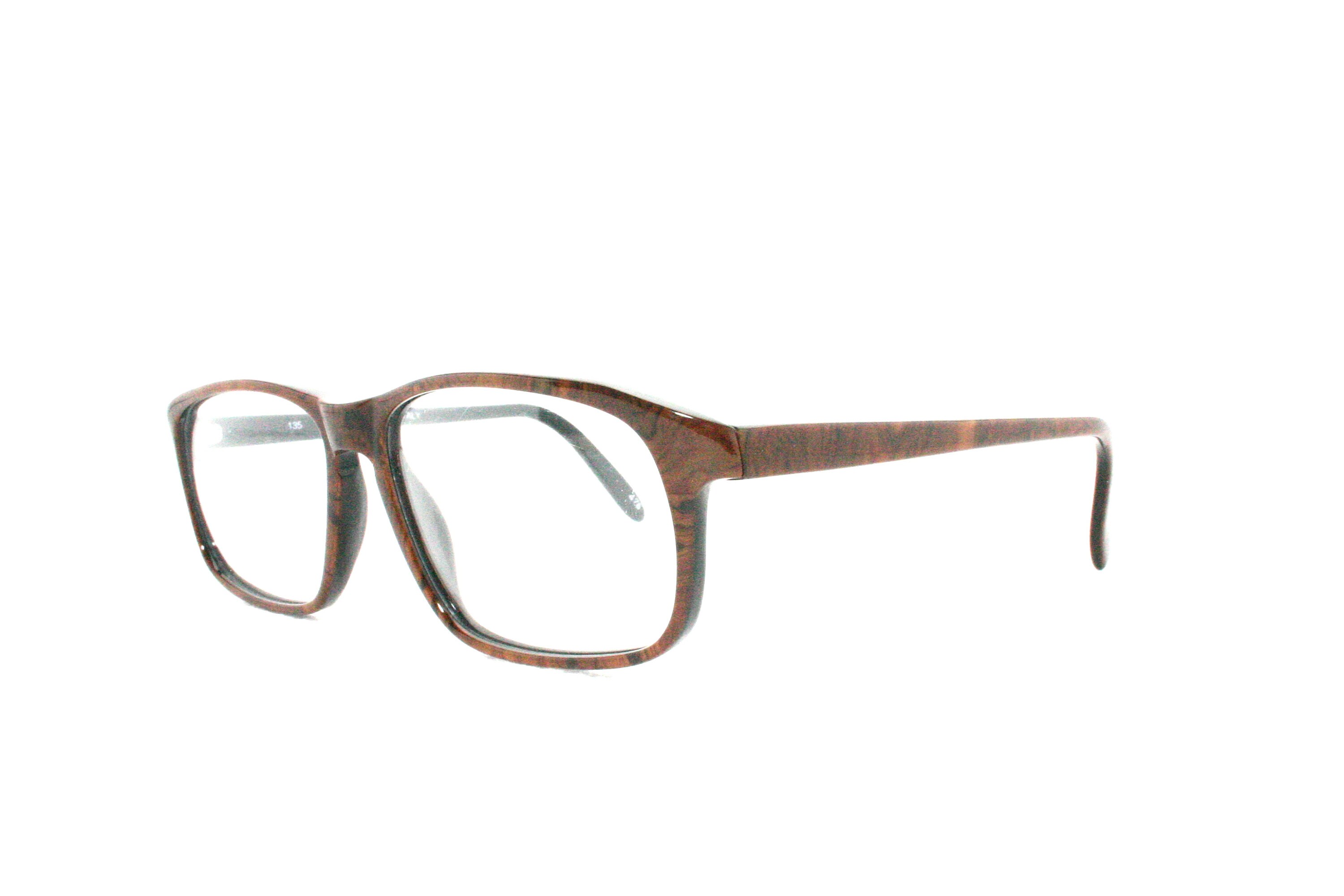 Nut Wood Grain Eyeglasses New Old Stock 80's Lozza Dandy Etsy