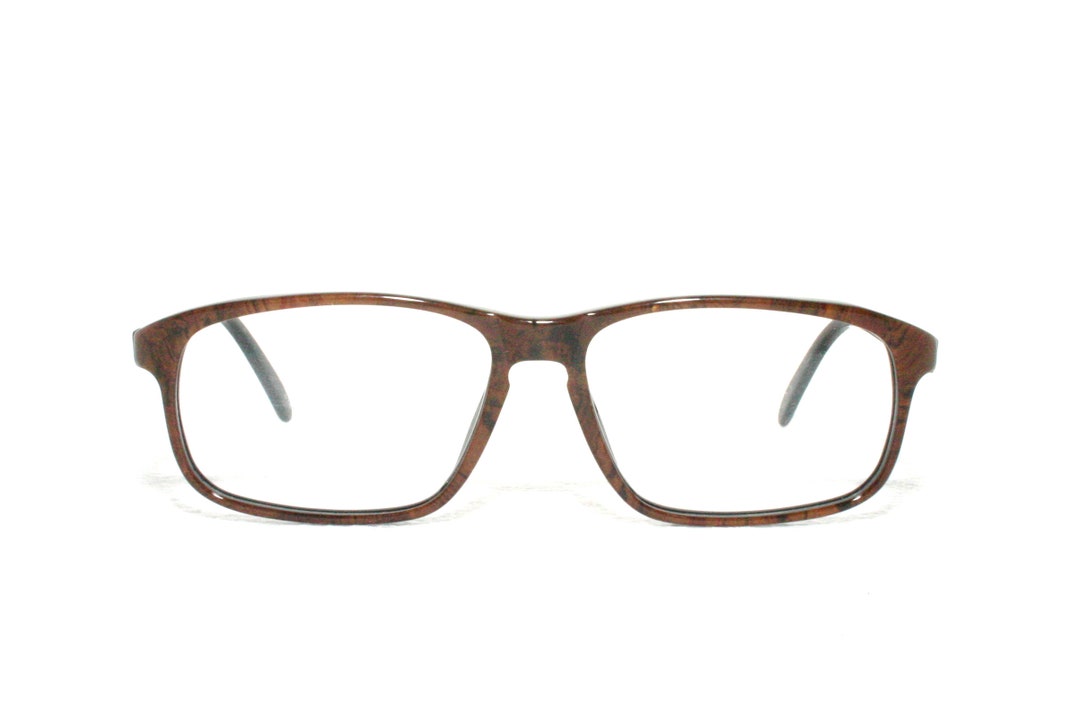 Nut Wood Grain Eyeglasses New Old Stock 80's Lozza Dandy Etsy
