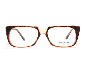 Designer Eyeglasses Jacomo Paris 80's New Old Stock 1980's Frame France Size 54-20-135 Her Eye Glasses Men Women Medium Oversized Wide