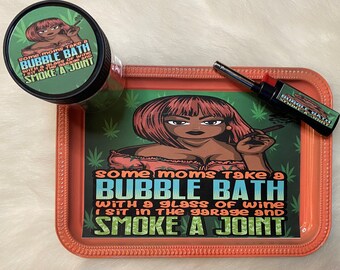 Weed Mom Smoke/Rolling Tray Set