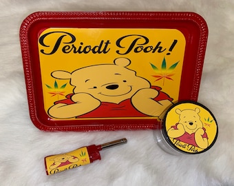 Periodt Pooh Smoke/Rolling Tray Set