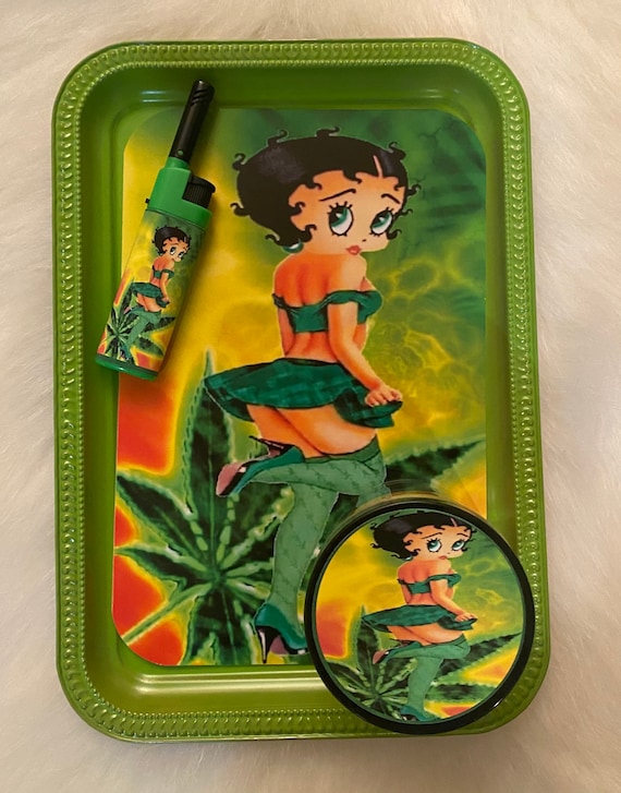 Betty Smoke/Rolling Tray Set - Etsy España