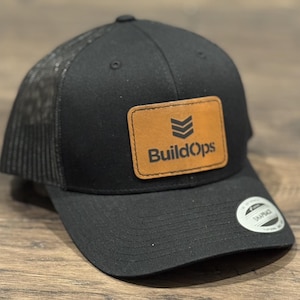 Company Trucker Cap - Leather patch with logo