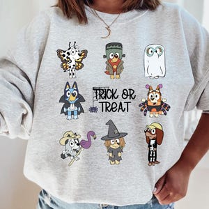 Blue Dog Halloween Adult Sweatshirt