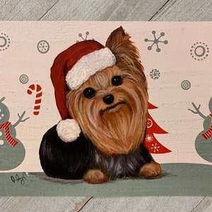 Yorkshire Terrier Yorkie Pet Gift Stocking Stuffer Holiday Dog Christmas Magnet FREE Shipping