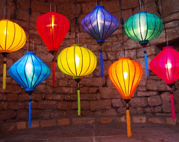 Vietnamese Silk Lanterns Etsy