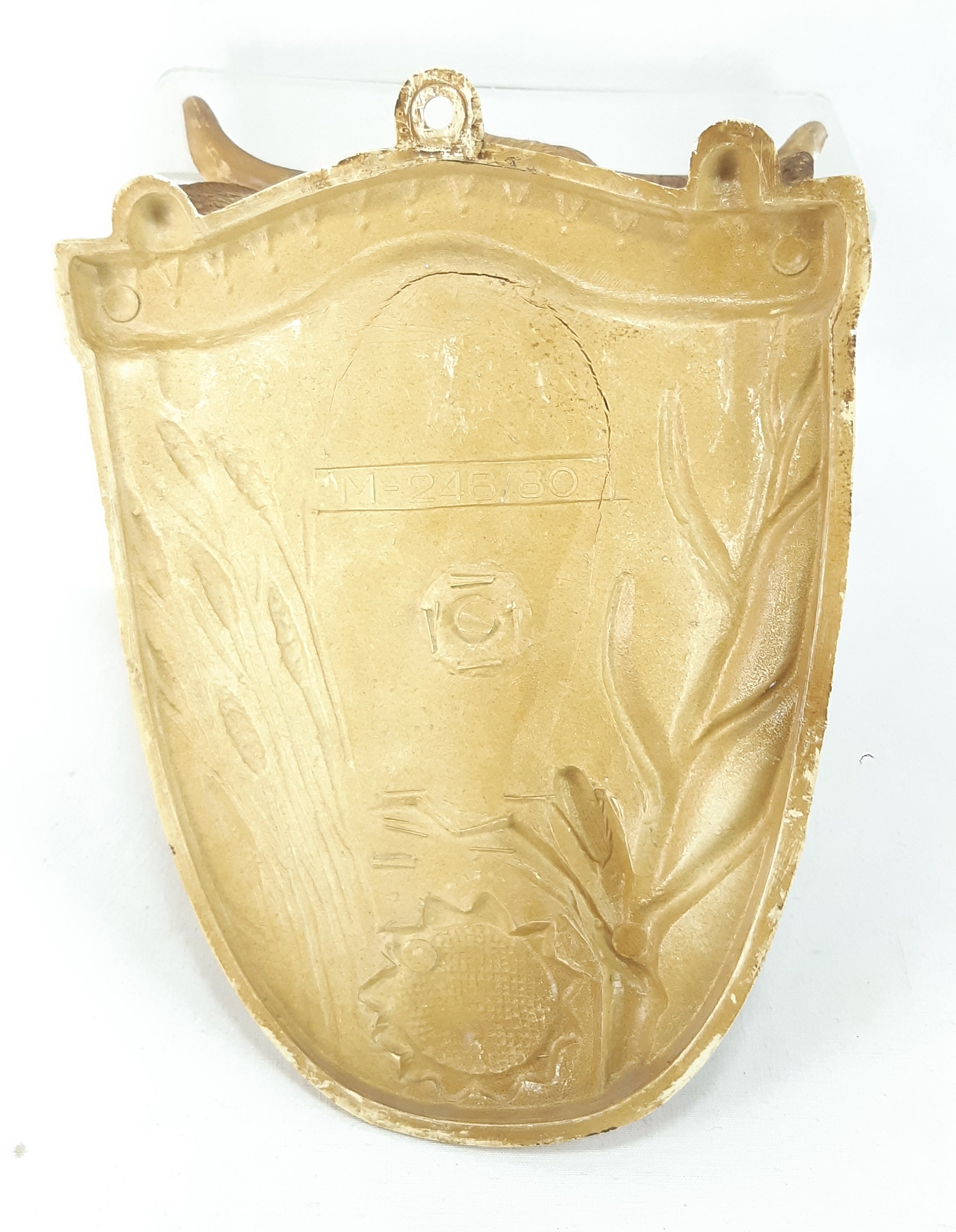 Vintage Plastic Bull Head with Copper Cowbell Wall Decorated Etsy