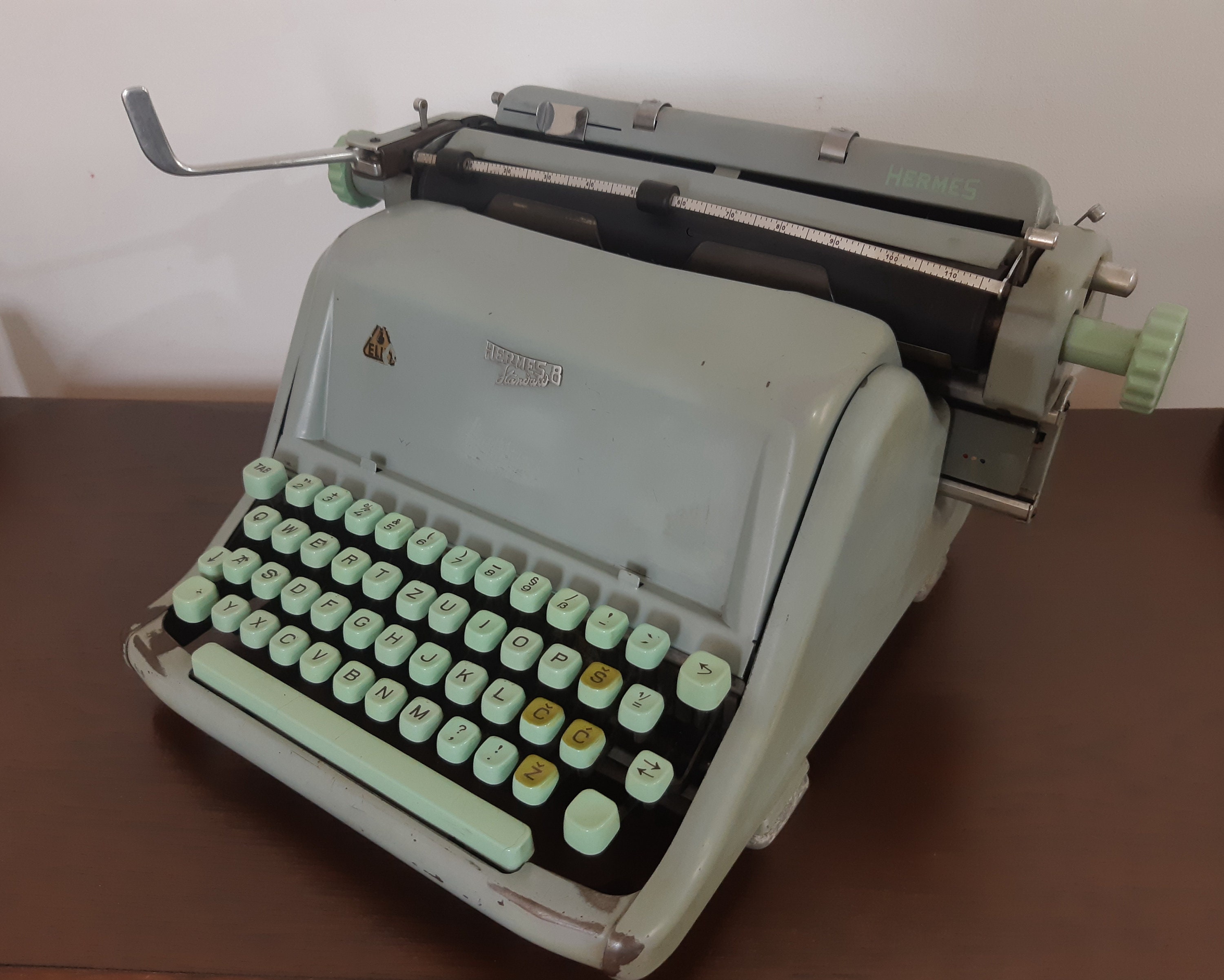 HERMES Standard 8 Typewriter 1957 ser.num.8029069 RARE Etsy