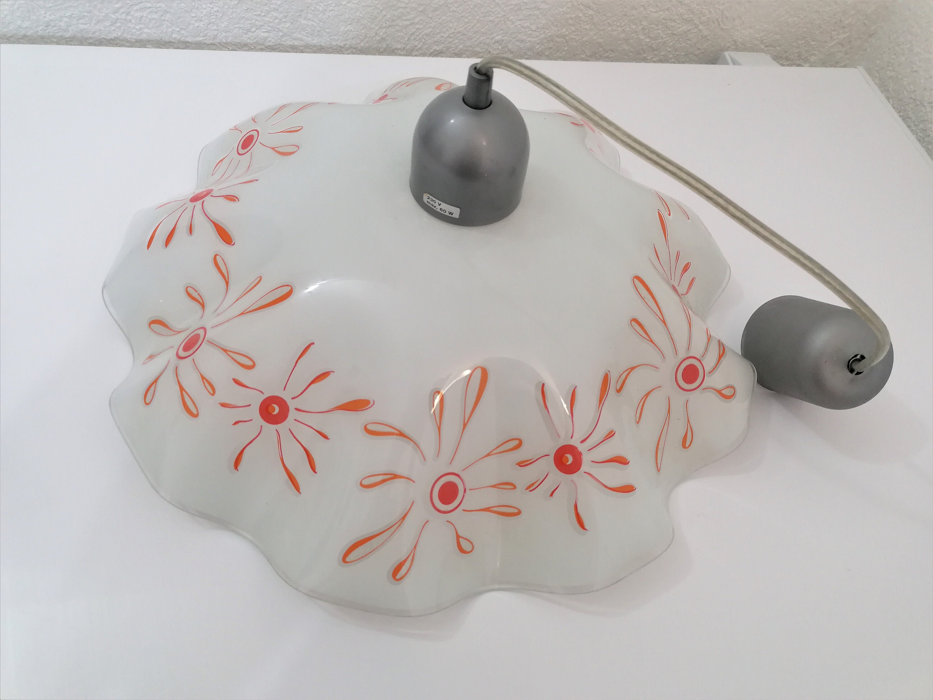 Mid Century Kitchen Pendant Lightvintage Glass Pendantglass - Etsy