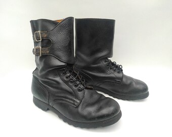 JNA Yugoslavia Army black military  leather infantry boots Size Eu 43