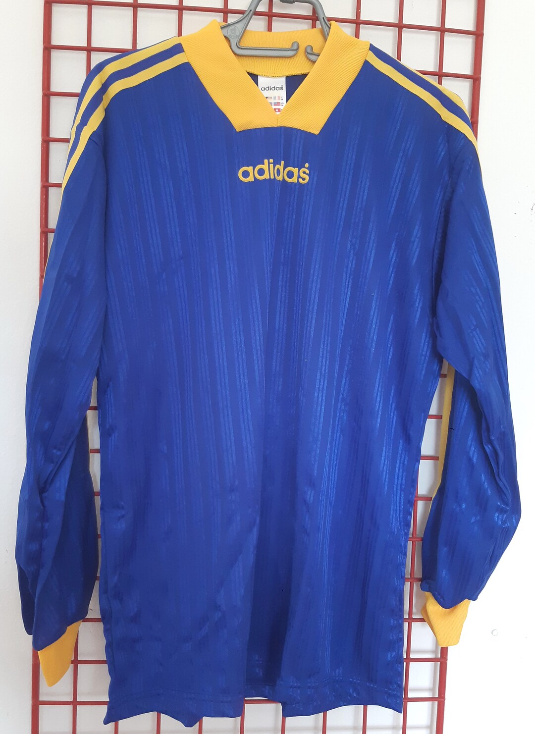 Vintage 90s ADIDAS Soccer Jersey Made in England Size M Etsy