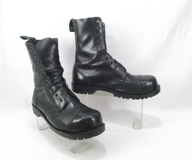 Vintage GETTA GRIP Letaher Boots Steel Toe made in England