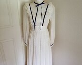 Vintage 70s NWT Gunne Sax by Jessica Juniors Size 7 Prairie Dress