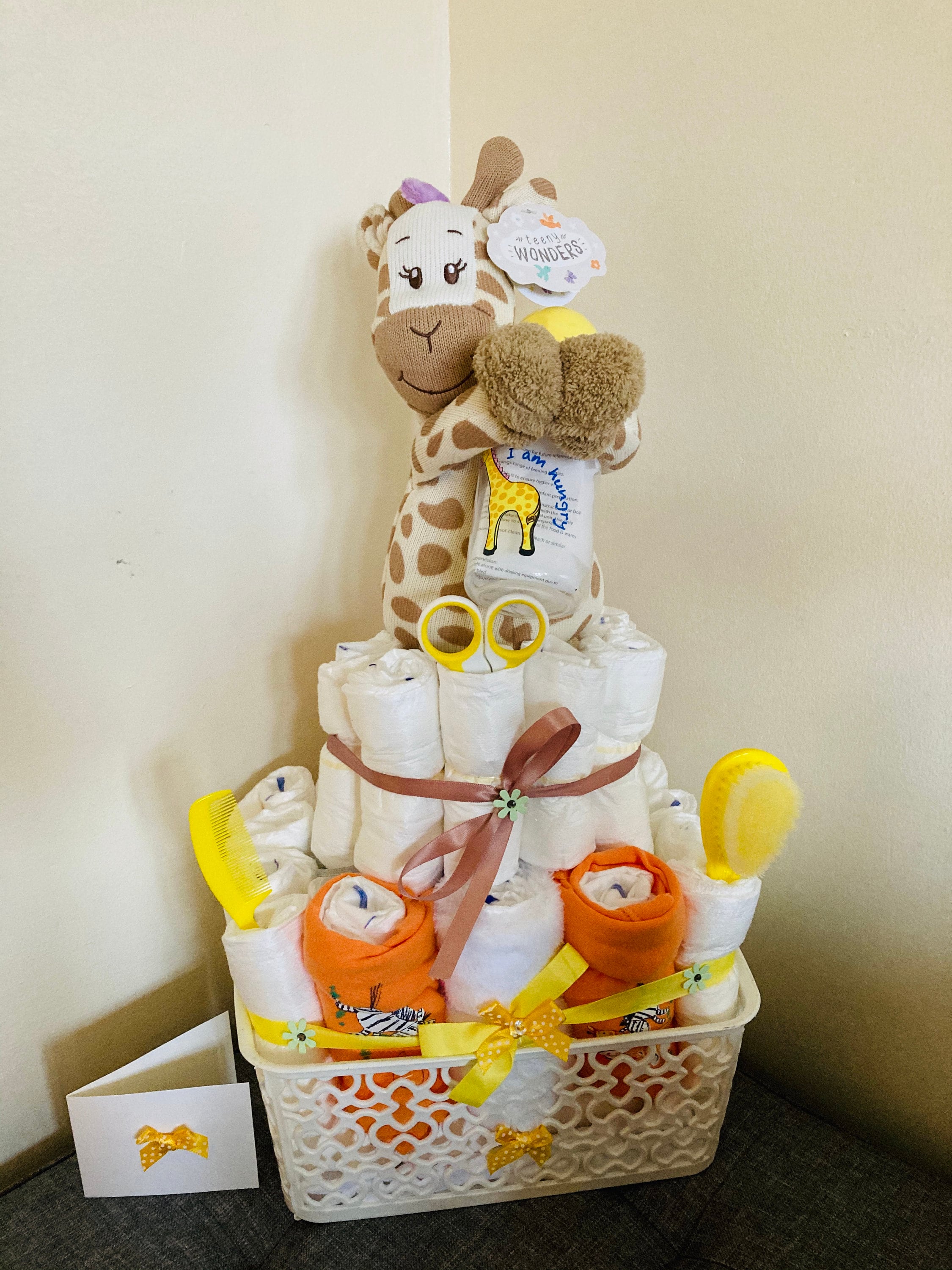 Beautiful Unisex baby gift hamper Nappy cake Etsy