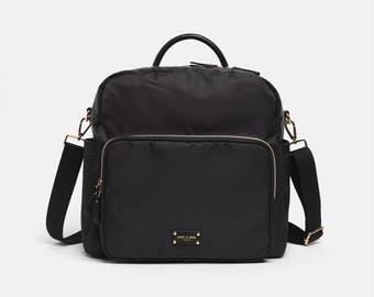 Black Diaper bag, Backpack Diaper bag, Changing bag, Stroller bag, Nappy bag, Baby Changing bag, Convertible Backpack, Black Diaper Bag