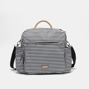 Black White Stripes Diaper Bag Diaper Bag Backpack Etsy