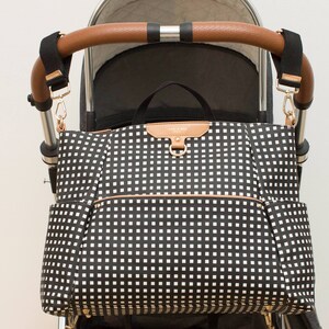 Ready-Set Tote b/w Diaper Bag Backpack By CHIC-A-BOO