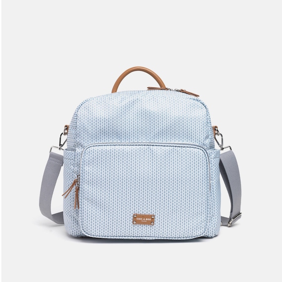 grey baby changing backpack