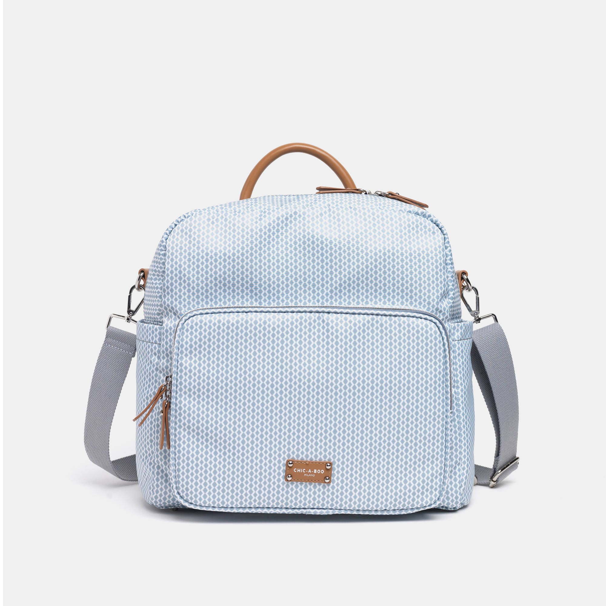 grey changing bag backpack