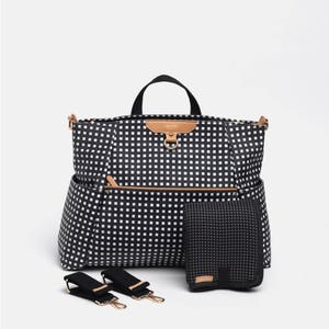 Ready-Set Tote b/w Diaper Bag Backpack By CHIC-A-BOO