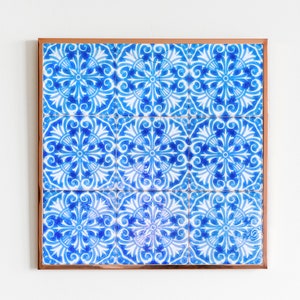 Blue tiles, Tile Print, Azulejos, Portuguese Blue Tiles, Digital Download, Travel Photography, Portugal, Home Decor, Wall Art, Kitchen Decor