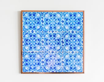 Portuguese Blue Tile Print: Azulejos Wall Art (Digital Download)