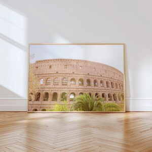Colosseum Rome Photography Print: Italy Travel Gallery Wall Art (Digital Download