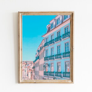 Lisbon Portugal Lisboa Travel Photography Wall Art Room Decor Portuguese Home Pastel Art
