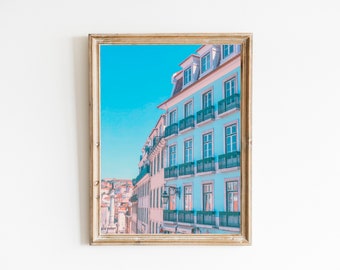 Lisbon Portugal Lisboa Travel Photography Wall Art Room Decor Portuguese Home Pastel Art