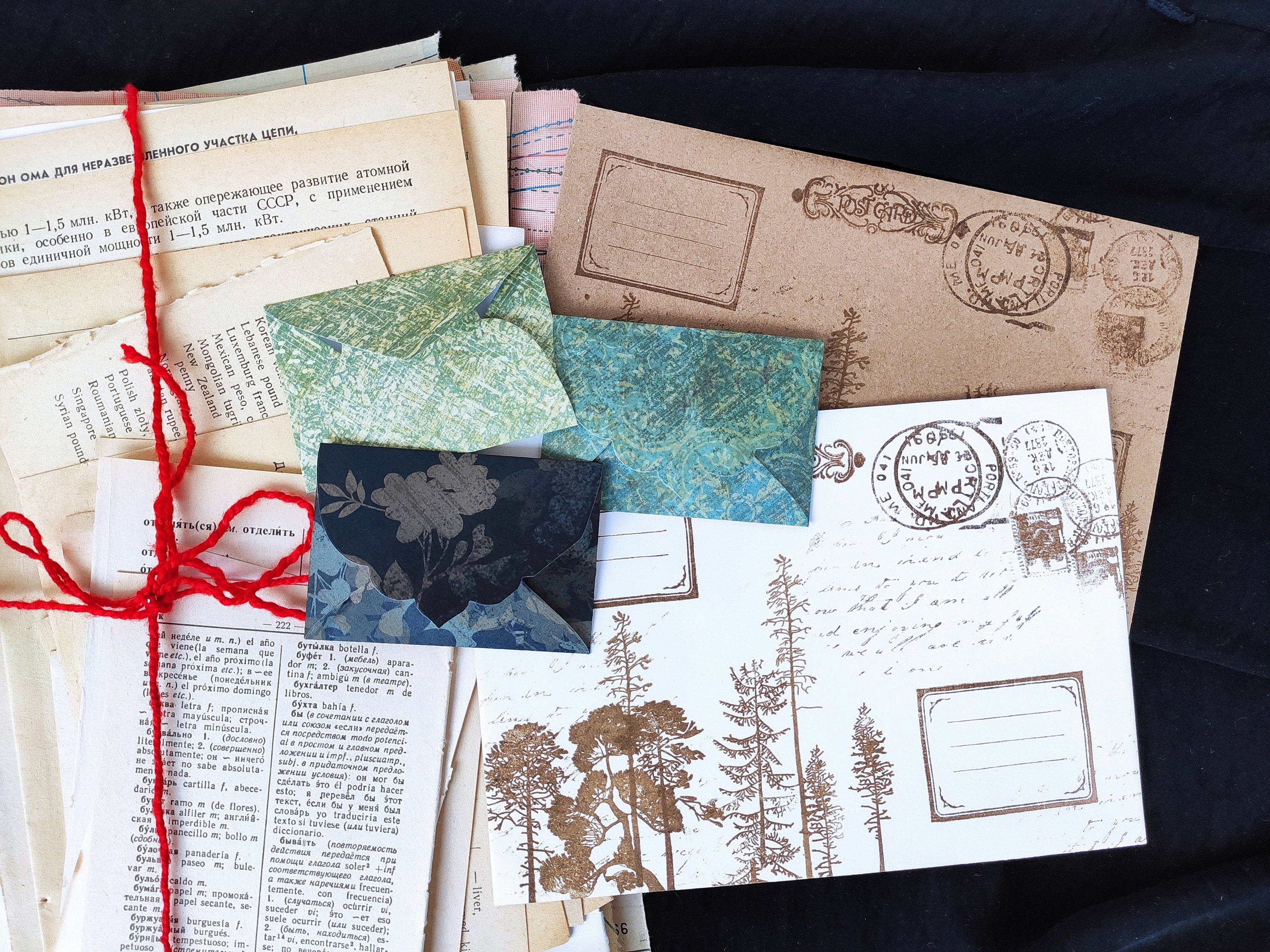 Junk journal supplies kit 100 pieces Junk journal Etsy