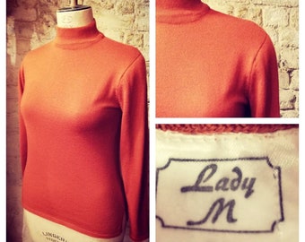Rust Turtleneck - Etsy UK
