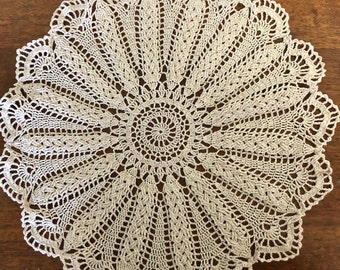 Round Doily with Cables (Made to Order)