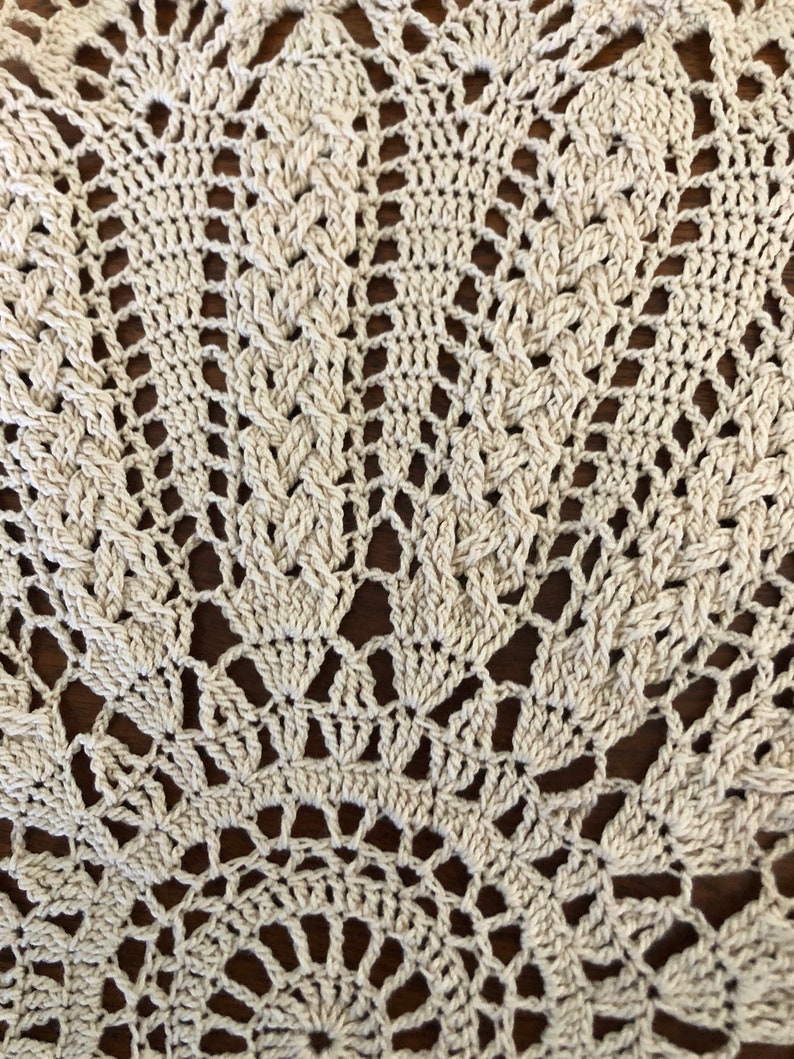 Round Doily with Cables Made to Order image 2