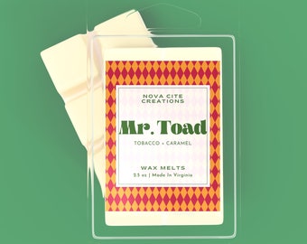 Mr. Toad's Wild Ride Wax Melts, Tobacco & Caramel Scent