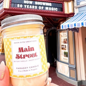 Magic Kingdom Candle, Disney Candles, Disney World Scented Candle | Buttery Vanilla Bakery Scented Theme Park Candle