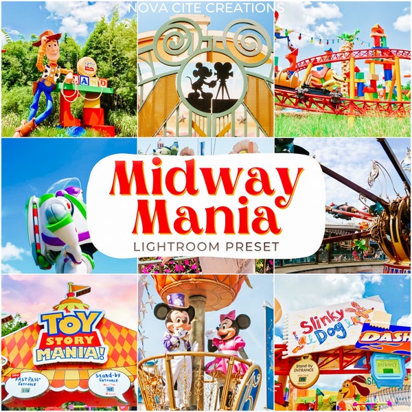 Midway Mania Preset, Colorful Preset, Summer Preset, Blogger Preset, Vibrant Presets, Spring Preset