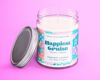 Happiest Cruise | Sea Salt and Orchid | Its A Small World | Disney Inspired Candles | Disney Home Decor | Hand Poured | Nova Cite Creations