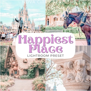 5 paramètres prédéfinis Happiest Place - Paramètres prédéfinis lumineux et aéré - Paramètres prédéfinis pastel - Paramètres prédéfinis été