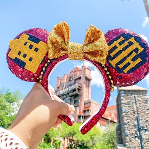 Tower of Terror Mouse Ears - Hollywood Tower Hotel Ears - Disney Rides Mouse Ears - Disney Halloween Ears - Fall Disney Ears