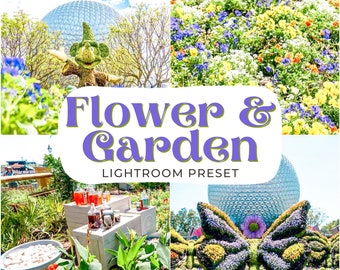 5 préréglages Fleurs et jardin - Préréglages lumineux - Préréglages pastel - Préréglages printanier coloré